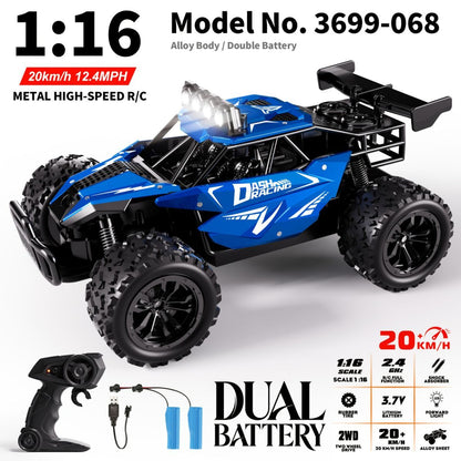 1:16 metal RC car, high-speed drifting, off-road racing car, boys toy car, 2.4GHz remote control, outdoor play toy, drift car, remote control car for kids, Australian toy - Blue - Size variable speed