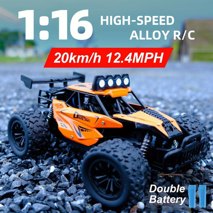 1:16 metal RC car, high-speed drifting, off-road racing car, boys toy car, 2.4GHz remote control, outdoor play toy, drift car, remote control car for kids, Australian toy - Blue - Size variable speed