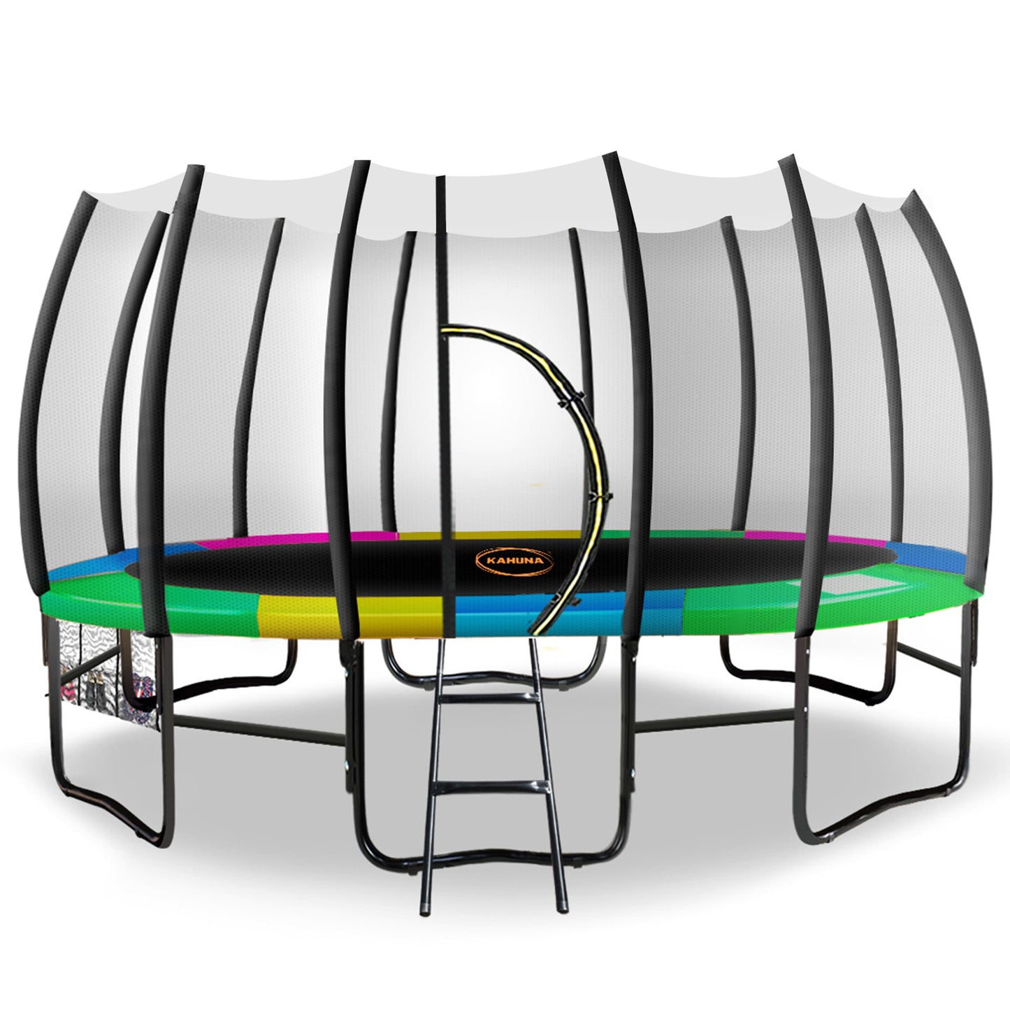 Kahuna Twister 14ft Springless Trampoline Outdoor Kids Safety Net Pad Mat