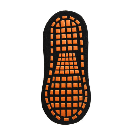 Ten Pairs Of Black Kids Non-Slip Trampoline Socks  for Playground Early Education and Yoga Unisex Anti-Skid Floor Socks for 1-5 Years